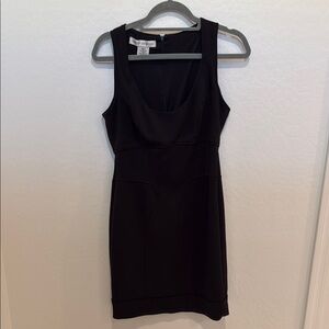 White House Black Market Black Cowl Neck Sheath Dress